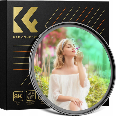 Filtër difuzioni K&amp;F Concept HD White, 55mm, për objektiv fotoaparati