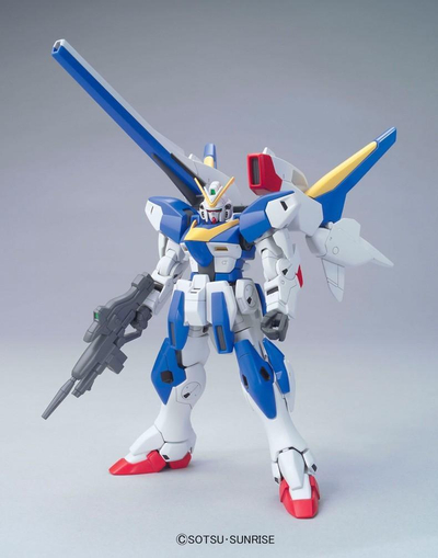 Model kit Bandai HGUC Victory Two Assault Buster Gundam, 1/144, plastik, me shumë ngjyra