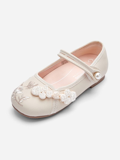 Balerina Pearl Blossom Mary Janes