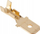 Konektor mashkullor spade, 6.3mm, i paizoluar, 100 copë, bronz