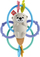 Lodër dhëmbore për bebe Fisher Price Twist &amp; Teether Otter, zile 2 në 1, me shumë ngjyra