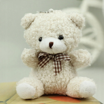 Varëse çelsash pellushi Lean Toys White Bear 22497, 8 cm, e bardhë