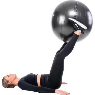 Top gjimnastik Pure Gymnastic Ball, 75 cm, PVC, i zi