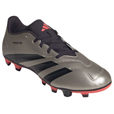 Këpucë futbolli Adidas Predator Club FxG IF6341, taban FxG, për burra, ngjyrë argjendi