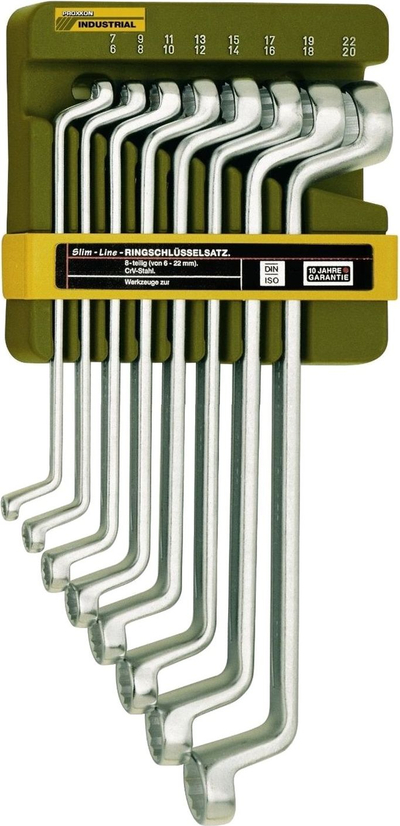Set çelësa unazorë të përkulur Proxxon Slim Line PR23810, 6-22mm, 8 copë, ngjyrë metalike