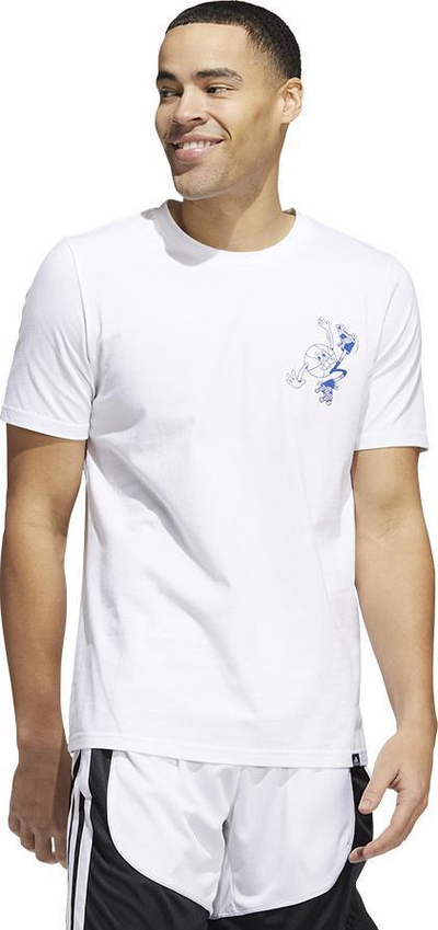 Bluzë Adidas Skates Tee HL0093, pambuk, për femra, e bardhë