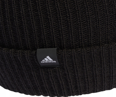 Kapelë dimri adidas Classic IB2649, e thurur, poliester, e zezë
