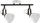 Lampë tavani Spot Light Bingo 2753202, 2xE14 60W, metal, e bardhë me të zezë