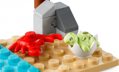Lodra ndërtimi LEGO Friends 41697 Turtle Rescue Vehicle, 90 copa, për kalamaj 6+