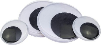 Sy plastikë që lëvizin Brewis, set me 4 copë, 30 mm dhe 50 mm, me shumë ngjyra