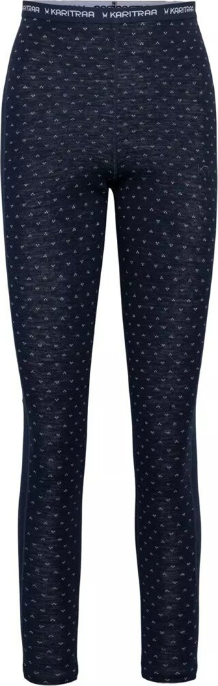 Leggins termike për goca Kari Traa Vilma, 100% lesh merino, bel i lartë, blu e errët