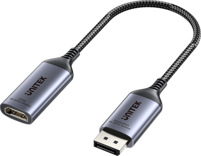 Adapter DisplayPort 1.4 në HDMI 2.1 Unitek, 8K 60Hz, set 2 copë, i zi