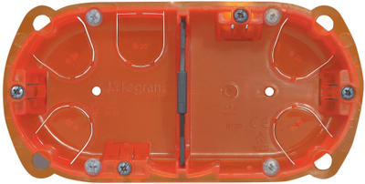 Kuti elektrike për beton Legrand Batibox 080102, 72mm, 143 x 40mm, e kuqe
