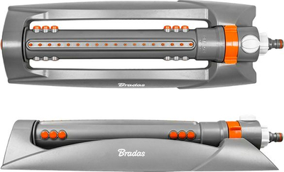 Sprinkler oscilues Verve White Line, 375 m², metal, gri