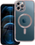 Kllëf telefoni Electro Mag për iPhone 12 Pro Max, i pajtushëm me MagSafe, transparent, ngjyrë gold
