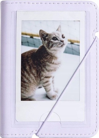 Album foto Love Instant Mini, 28 foto, për Fujifilm Instax Mini, vjollcë