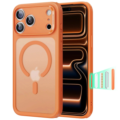 Mbrojtëse hibride për iPhone 17 Pro ESR, e portokalltë