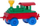 Lodër tren LoComotive K3, plastike, për kalamaj
