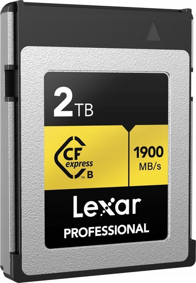 Kartë memorje Lexar Professional Gold Series, CFexpress Type B, 2TB, 1900MB/s, e zezë