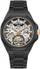 Ora burrash Lee Cooper Alexandre LC08368.650, automatike skeleton, 43mm, e zezë