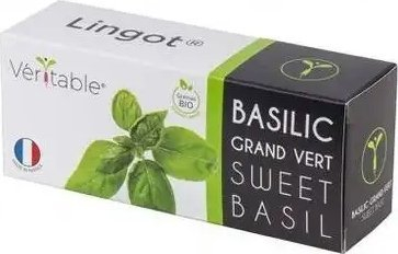 Mbushje Veritable Organic Lingot Sweet Basil, borzilok i ëmbël bio, për kopsht mrena në shpi