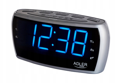 Радио будилник Adler AD 1121 S, LED екран, AM/FM, црна