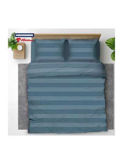 Set mbulesë jorgani Heinner Cotton Colin, dopio 200x230 cm, 100% pambuk, blu