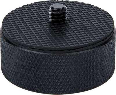 Adapter fotografik KiwiFotos, filetë 3/8" në 1/4", çelik inoks, i zi