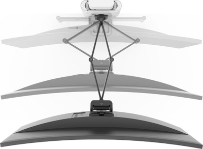 Mbajtëse monitori Ergotron TRACE 45-630-216, për tavolinë, 38", e bardhë