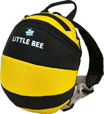 Çantë shpine për kalamaj Little Bee, 23x18x12 cm, poliester, e verdhë me të zezë