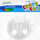 Ornament plastik dekorativ Craft with Fun, sferë 8 cm, transparente
