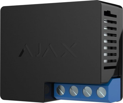 Relé me radio Ajax Relay, kontakt pa portë, 230V, e zezë