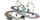 Pistë garash me vetura Leantoys Racing Track Slot Cars, shkallë 1:43