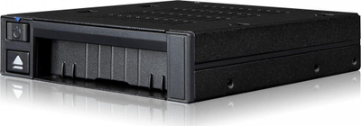 Kasetë SSD Icy Dock FlexiDOCK MB021VP-B, U.2 NVMe PCIe 4.0, për hapësirë 3.5", e zezë