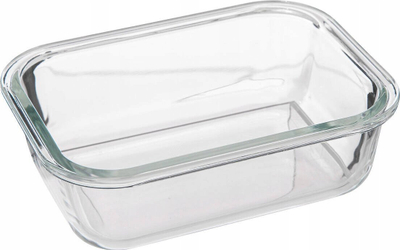Kuti ruajtjeje qelqi ClipEat, 0.5L, transparente