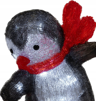 Pinguin dekorativ ndriçues Feeric Lights and Christmas H30cm, 40 LED, i bardhë