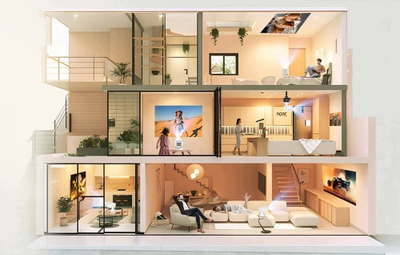 Projektor INNPRO Magcubic HY320PRO, Full HD 1080p, Android 14, i bardhë