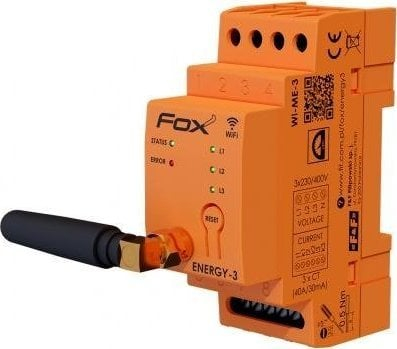 Monitor energjie F&amp;f Fox Wi-Fi 3F, trefazor, 40A, i bardhë