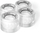 Rrota fishboard SMJ Sport 60 x 45 mm, set 4 copë, e bardhë gjysmë transparente