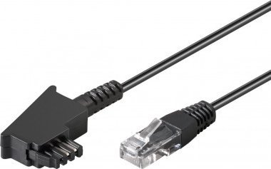 Kabllo DSL VDSL Goobay, RJ45 në TAE F, e bardhë
