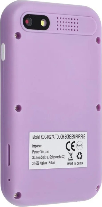 Конзола за игри за деца KDC-0027A, екран на допир 2.8\", со камера, виолетова