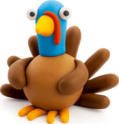 Set plasteline Hey Clay Turkey, 5 enë, tharje në ajër, shumëngjyrësh