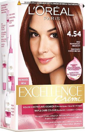 Ngjyrë flokësh L'Oreal Paris Excellence Creme Coloring Cream 4.54