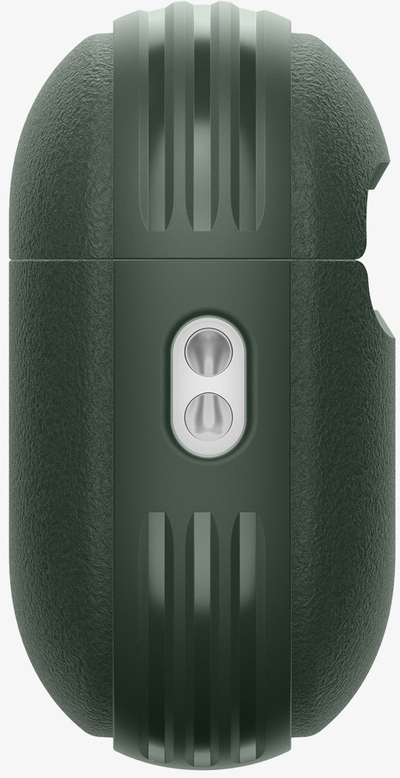 Навлака за слушалки Spigen ACS09827, за Apple AirPods Pro 3, со карабинер, зелена