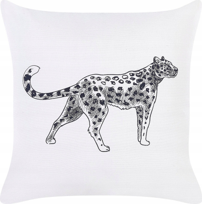 Set jastëkë dekorativë Beliani MARULA, 45x45 cm, pambuk, të bardhë me motiv kafshe