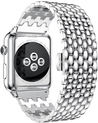 Rrip çeliku 4wrist për orë Apple 38/40/41 mm, i argjendtë