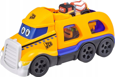 Set lodrash Teamsterz My First JCB Tommy Transporter, me 2 makina, shumëngjyrësh
