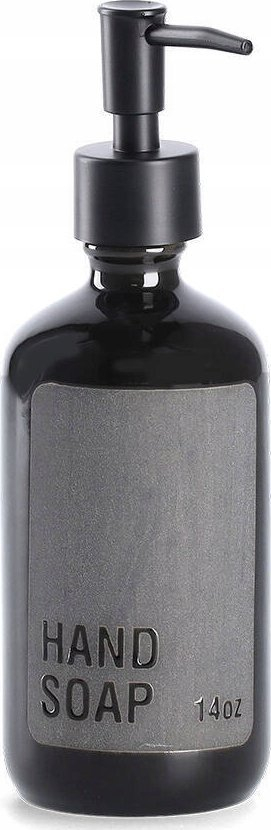 Dozator sapuni Zeller HANDSOAP, qeramik, 7 x 20.8 cm, i zi