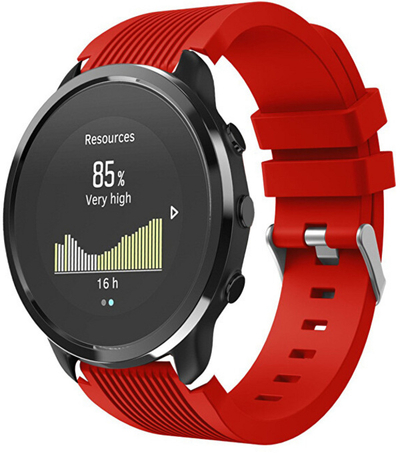 Rrip silikoni 4wrist për Suunto 3 - 22 mm, i kuq