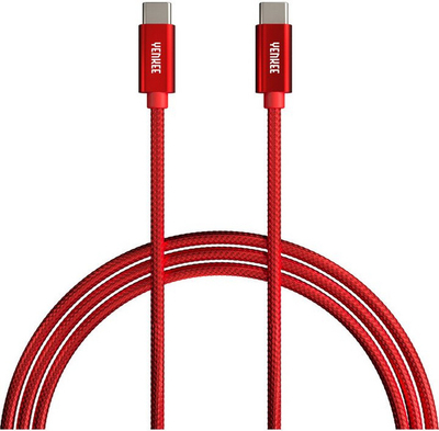 Kabllo YENKEE YCU C101 RD USB-C, 60W, 1m, e kuqe